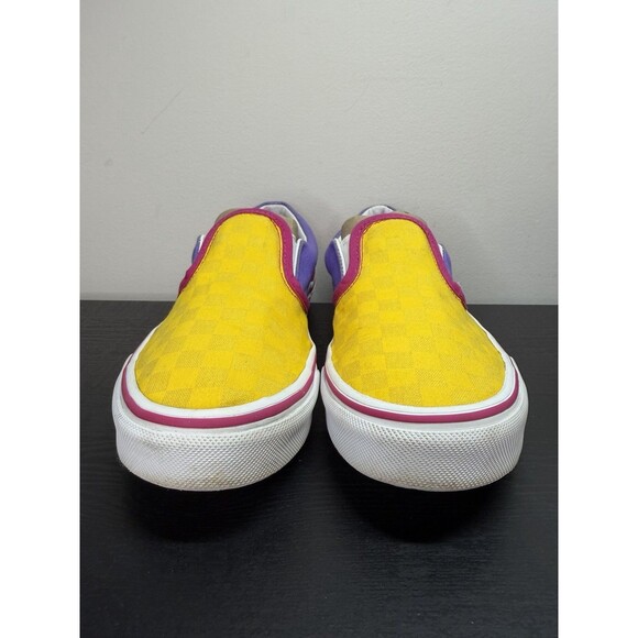 Vans Classic Slip On Checkerboard Multicolor Pop Youth Sz 4 - Picture 8 of 15